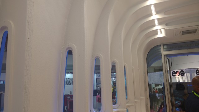 The original Strati 3D-printed car from IMTS 2014.