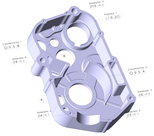 The ability to read GD&T and other data associated with the CAD model is key for metrology software.